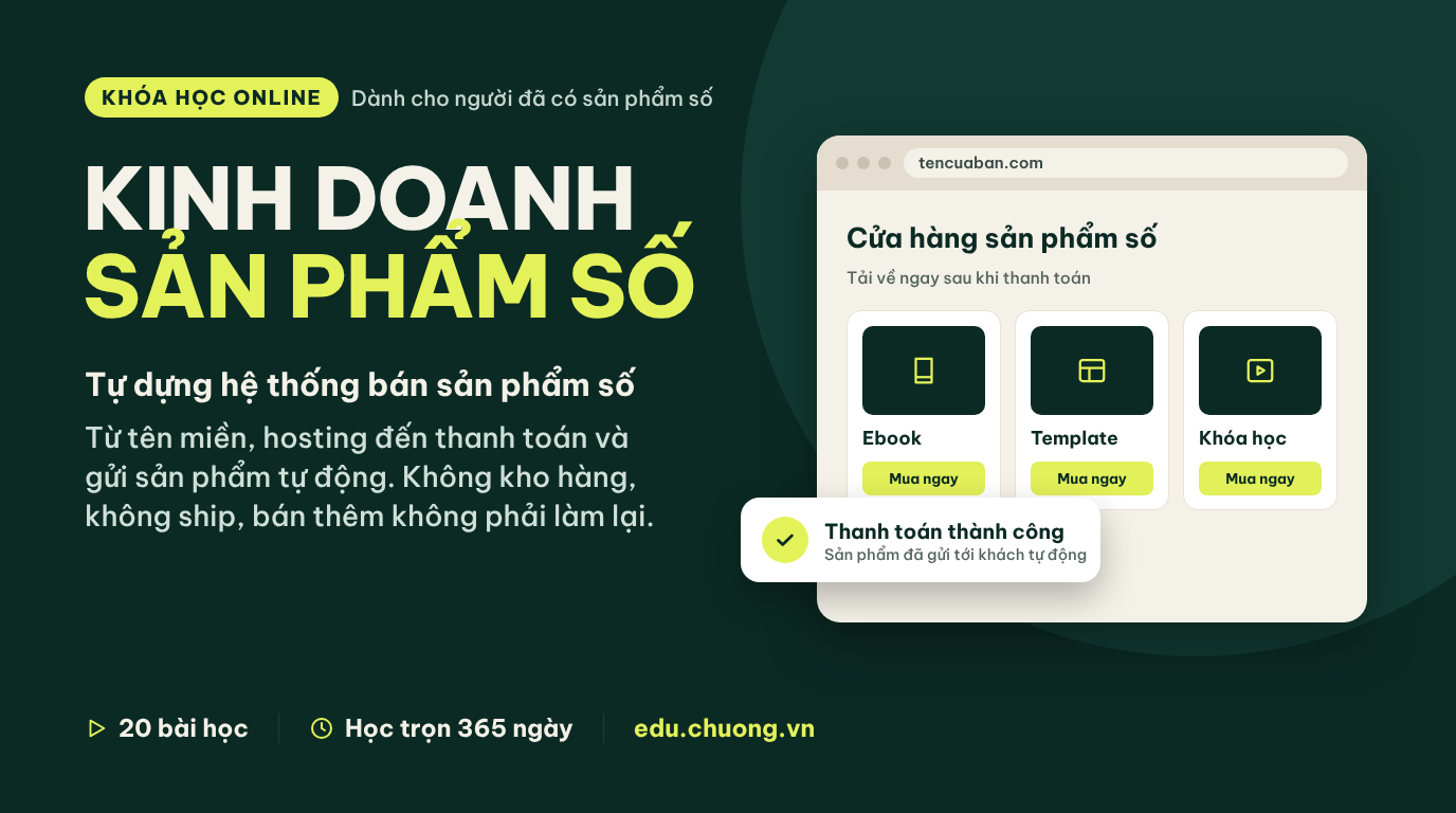 Thiết Lập Hệ Thống Bán Hàng Tự Động